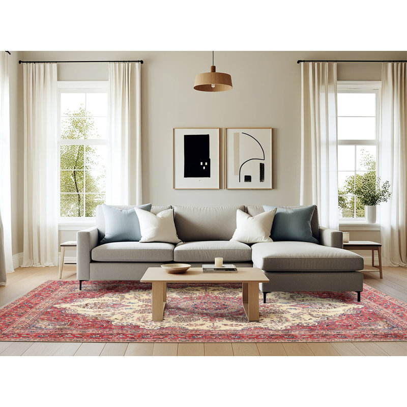 Oriental Indoor Rug, Rectangle 6' x 9'