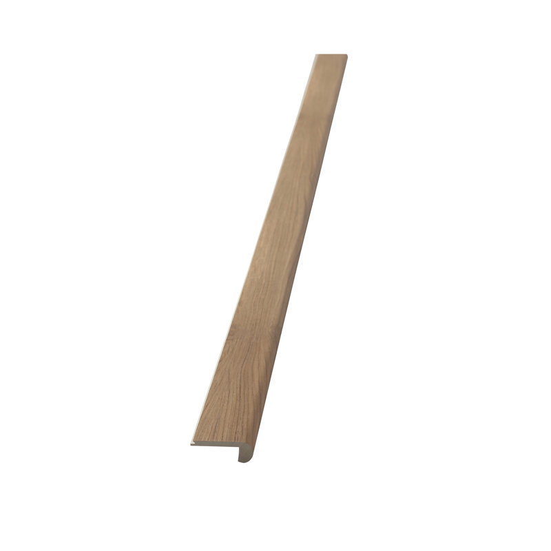 Moulure d'escalier européenne en vinyle T 0,98 po x l 4,65 po x L 94,5 po, Hickory d'Amérique