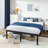 Ottery Heavy Duty 18" Metal Bed Frame, No Box Spring Needed, Slots for Headboard Attachment, No Noise-2100084163
