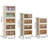 Snedicor 4-Tier PP Wide Folding Cabinet-122622733-126660021