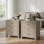 Commode moderne à 3 tiroirs avec glissières à fermeture douce et coins de sécurité arrondis