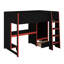 Lit mezzanine avec bureau et garde-robe Gaming-1047947226