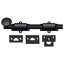 Boulon de surface 8 po Deltana 8SB19; robuste; finition noire