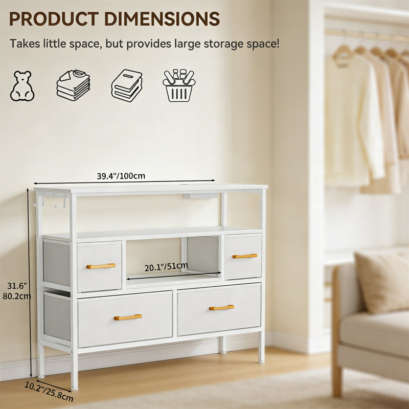 Unfinished TV Stand for TVs up to 28", White