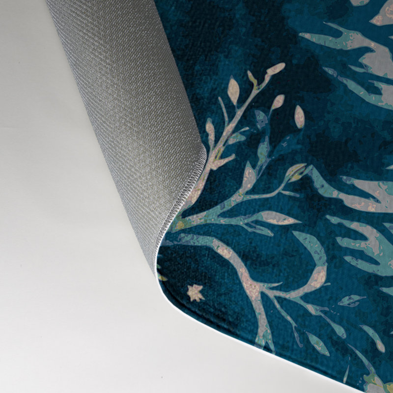 Verdant Twilight Indoor And Outdoor Area Rug, Rectangle 1'6" x 2'6"