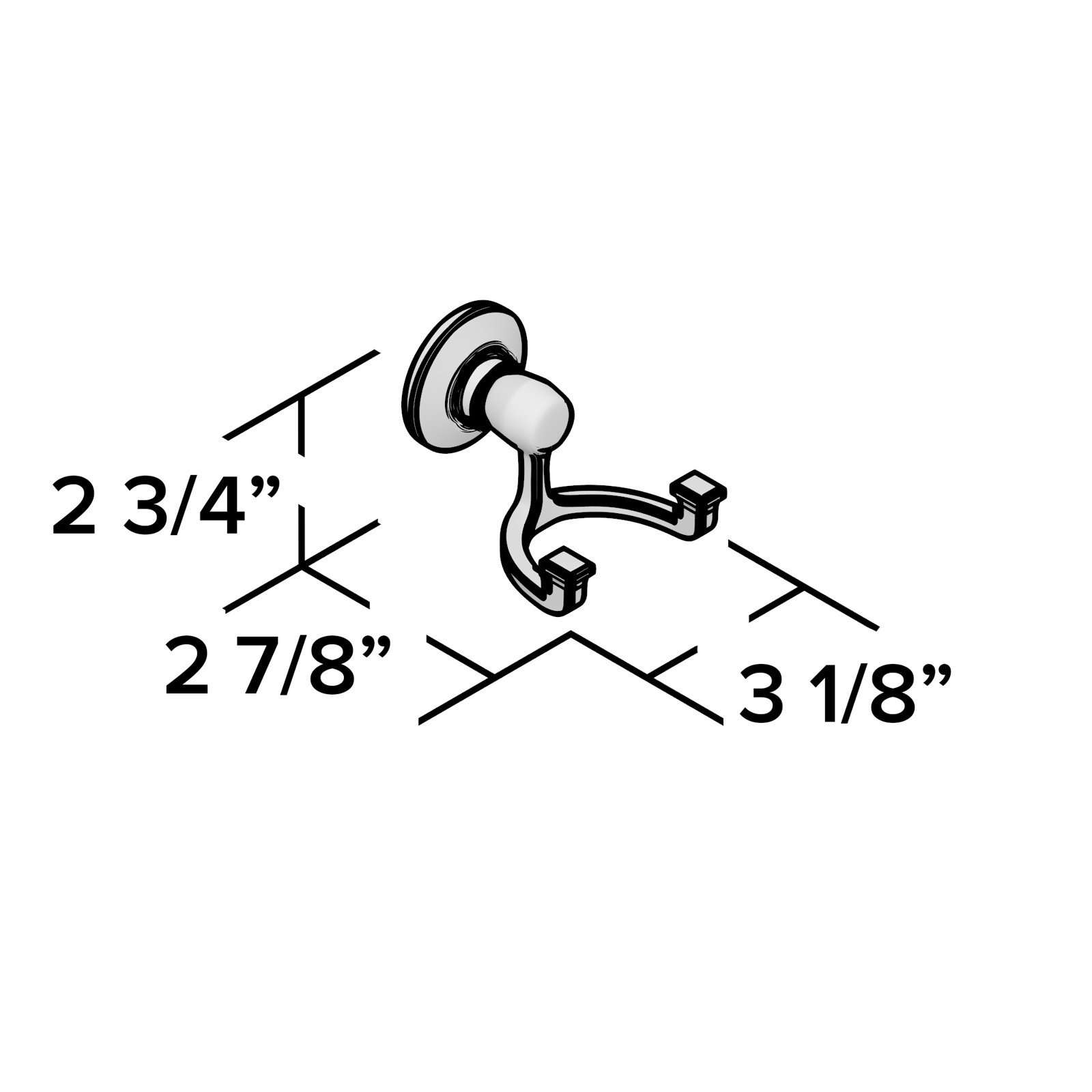 Bancroft Wall Mounted Robe Hook, Oil Rubbed Bronze