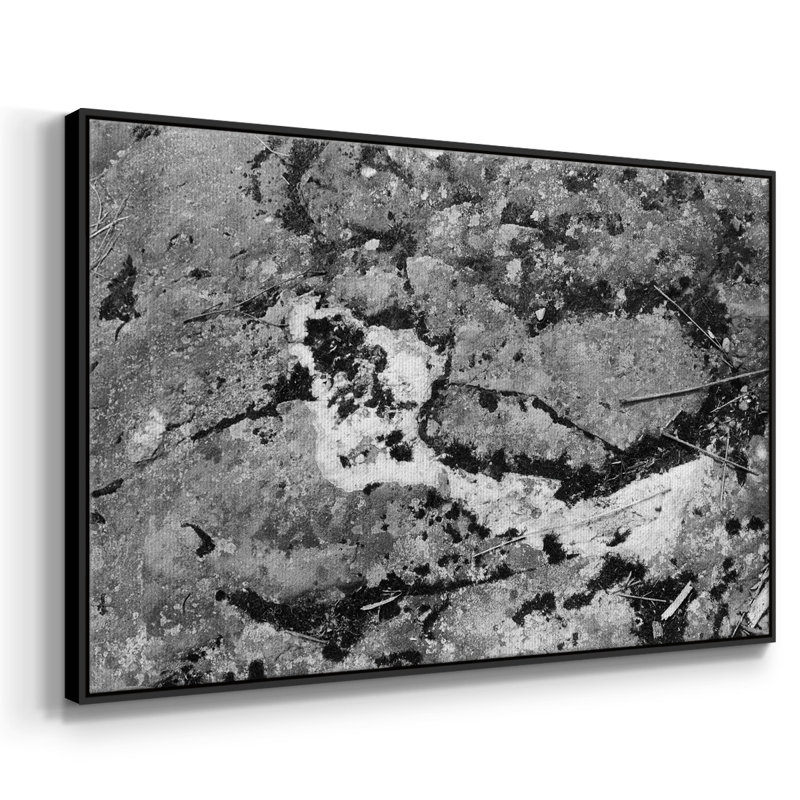 Found Textures Xiv, reproduction d'art sur toile, H 27 po x l 41 po x P 2 po, Toile avec cadre flottant noir