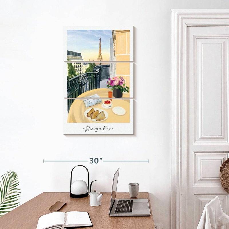 Petit déjeuner Sireci Paris View, H 32 po x l 20 po