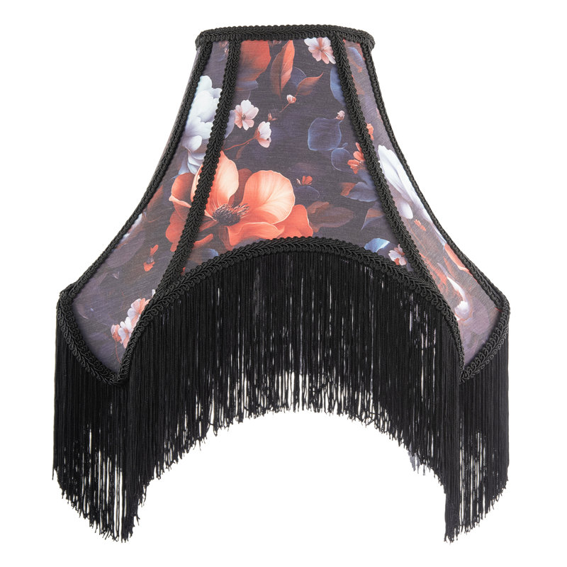 30cm H Cotton Empire Lamp Shade ( No Direct Attachment Method ) in Black