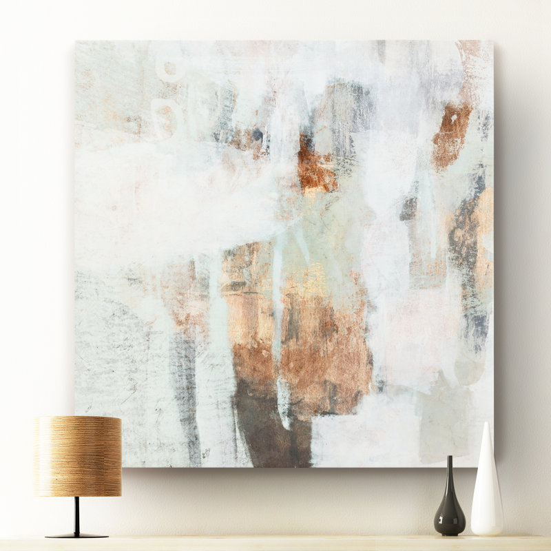 «Burnish Mint I», reproduction d'art sur toile, H 16 po x l 16 po x P 1 po, Toile tendue