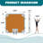 AMERLIFE Inflatable Floating Dock, Non-Slip EVA Air Dock Platform Floating Island Raft with Rope Ladder and Water Zone for Pool Lake Beach Ocean (7*7FT)