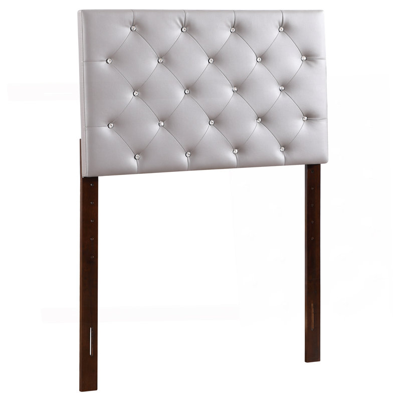 Versatile Adjustable Headboard, Light Gray, Twin