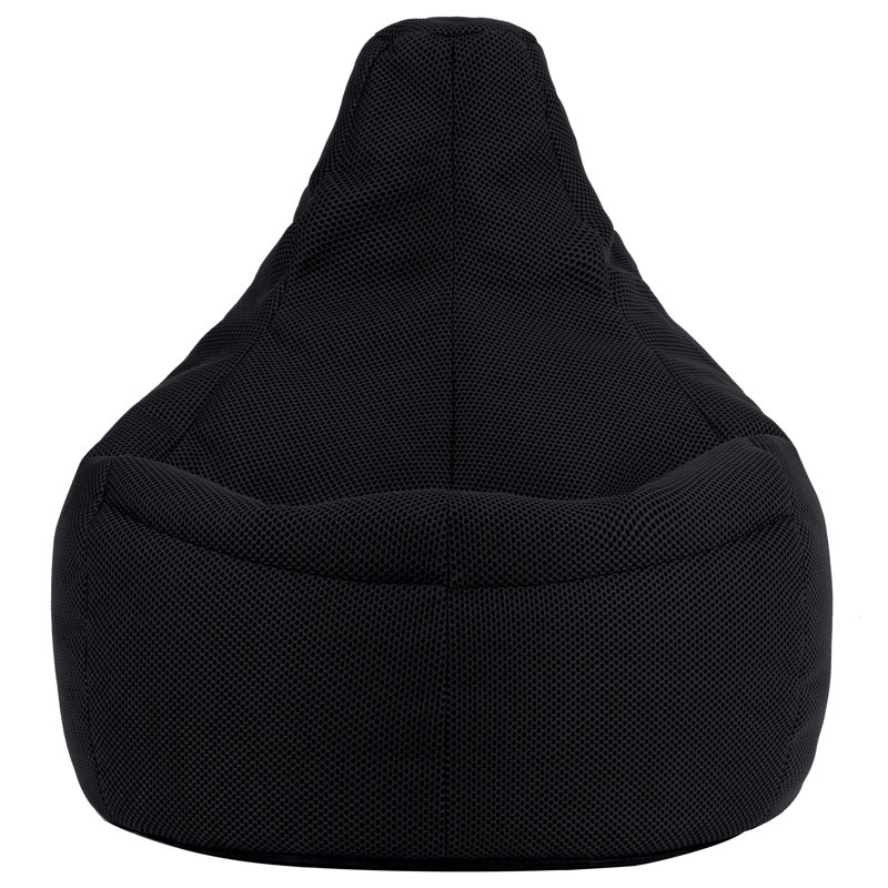Gaming Performance Mesh XL Recliner Bean Bag, Black