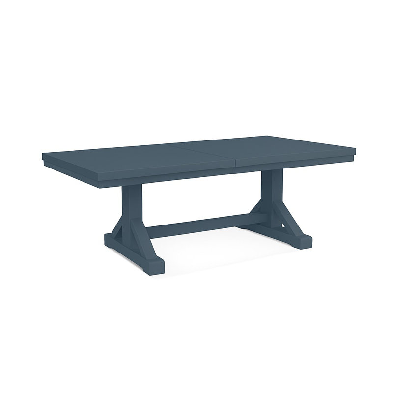 Hues Solid Wood Dining Table, Ocean