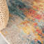 Tapis abstrait bleu Dominic-1984983077