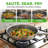 NutriChef Nutrichef 12'' Non-Stick Stainless Steel Wok with Lid