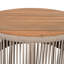 Table basse pour l'extérieur en corde de rotin et bois d'acacia-770690792