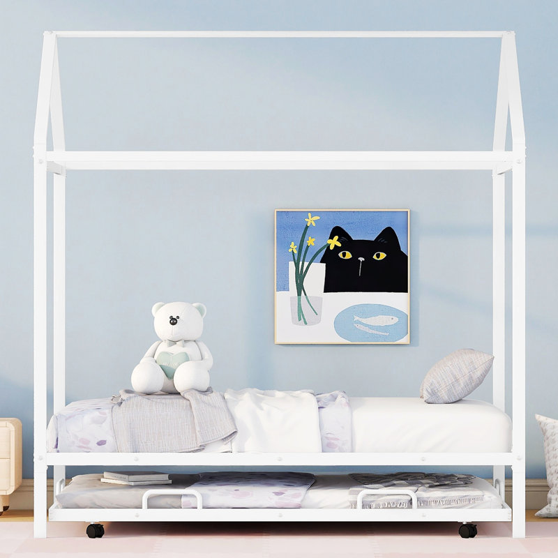 Structure de lit Stonecrest 82,63 po, Blanc