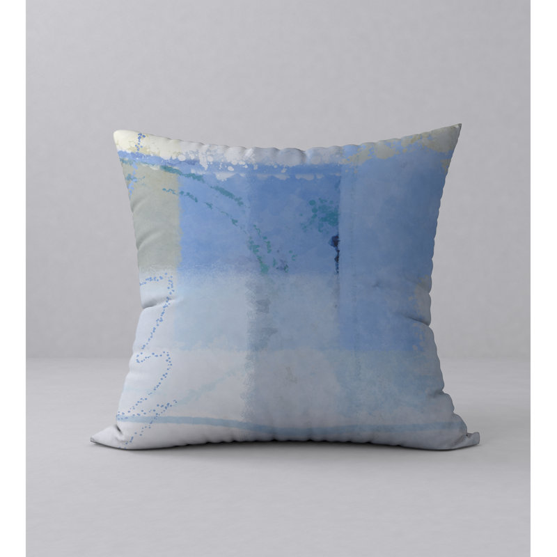 Abstract Reversible Throw Pillow, 18" x 18"