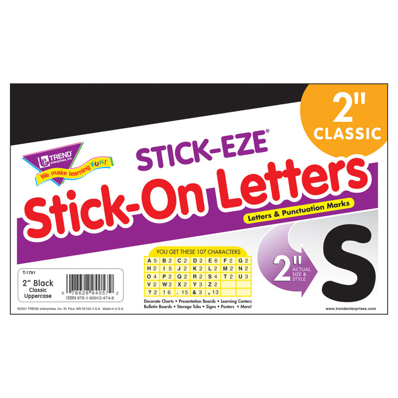 Tendance noire 2 po Stick Eze