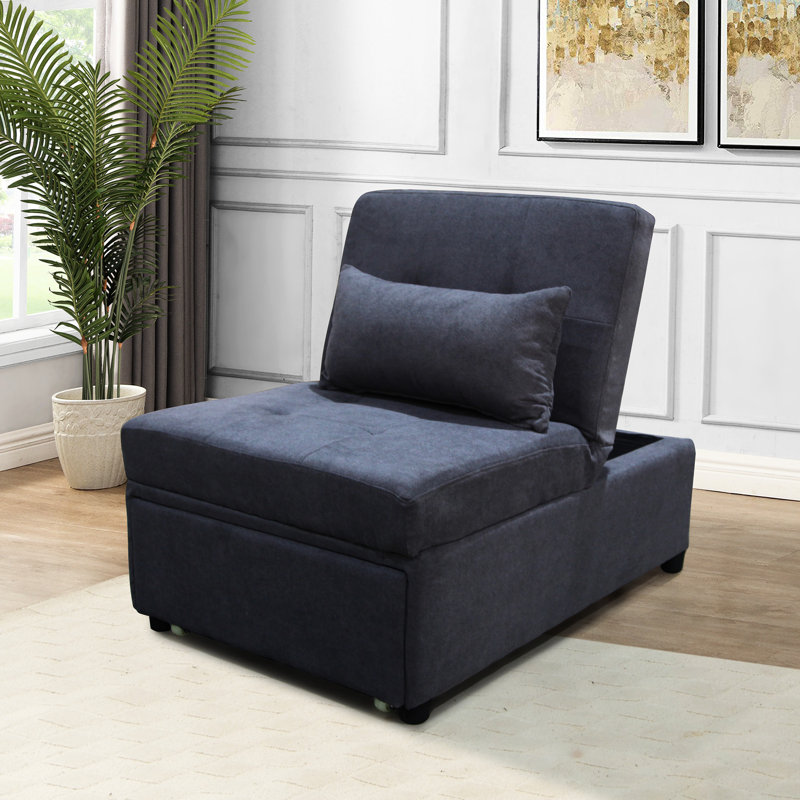 Lit pliant gris foncé - multifonctionnel pour tous les cas de figure. Conception peu encombrante. Ergonomique, stable et fiable. Fonctionne comme table à thé, fauteuil, lit simple. Matériau utilisé. 27,29 po