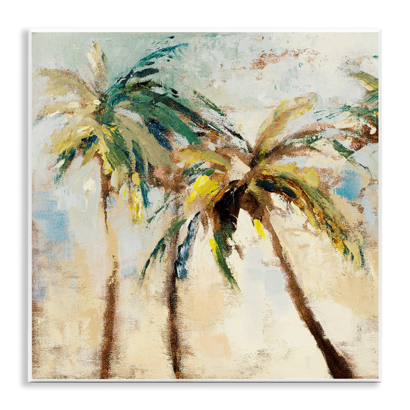 «Tall Palm Trees», art mural abstrait par Lanie Loreth