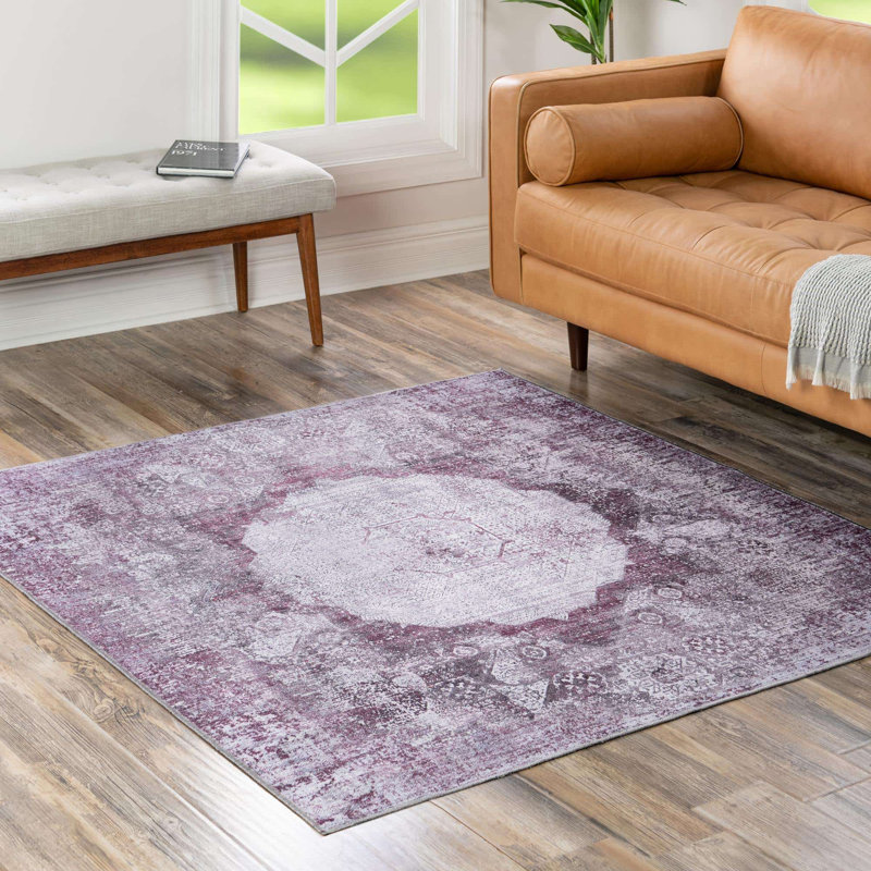 Tapis lavable Yara, Carré 5 pi