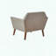 Méridienne Mid-Century moderne - capitonnée - pieds pacane-810612452