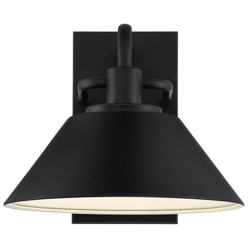 Kaymen Steel Outdoor LED Wall Light, 9.5" H x 11" W x 12" D