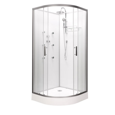 Vidalux Hydro SS710 White Shower Cabin 1000 x 1000