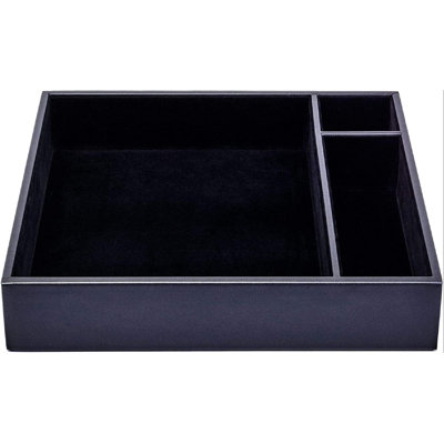 Faux Leather Desk Organizer