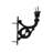 4.32" Hand Rail Bracket Wrought Iron