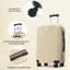 Ensemble de 6 valises rigides avec serrure TSA, valise à roulettes en ABS 14/16 / 20/24/28 pouces avec sac de voyage extensible, roulettes lisses à 360 °, poignée réglable-129391870