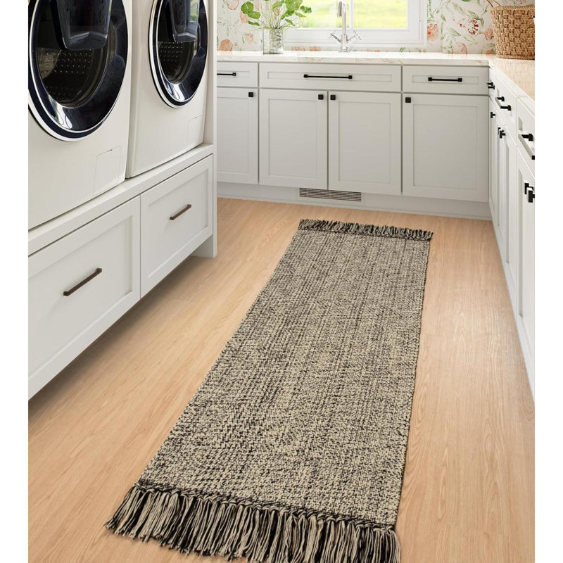 Runner Lateashia Runner 2' X 5' Cotton Area Rug with Non-Slip Backing