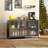 Metal Accent Cabinet with Three Tempered Glass Doors - Adjustable Feet, Multi-Room Use-106647173