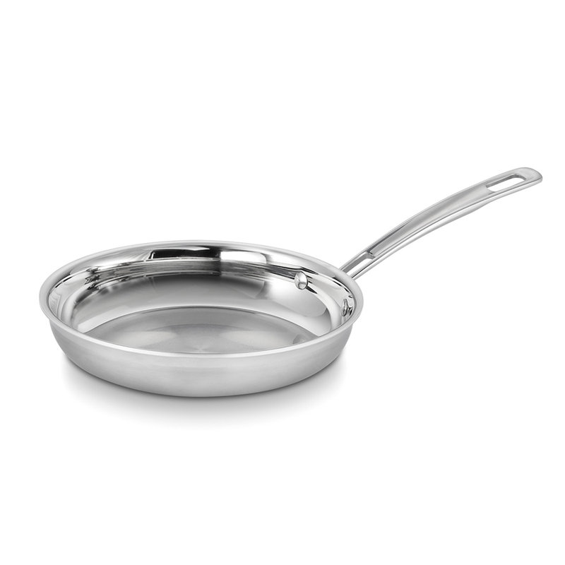 Stainless Steel 12" Non-Stick Skillet with Helper Handle