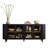 Large-Capacity Black Sideboard