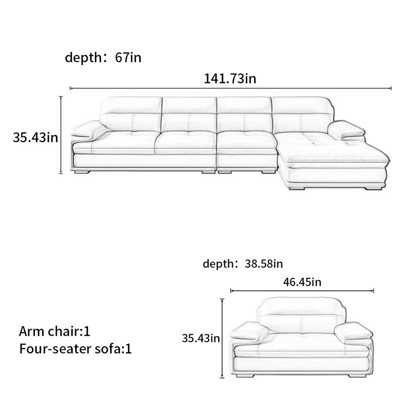 American-style simple modern sofa