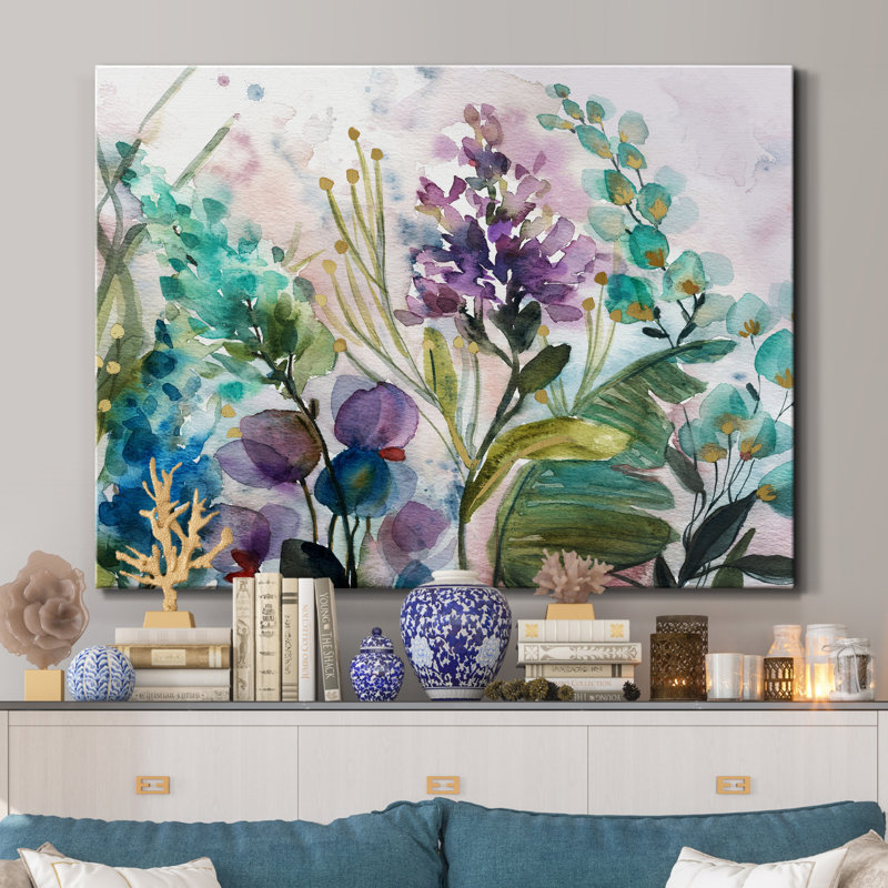 «Exotic Plant Life» par J Paul, reproduction d'art sur toile tendue, H 16 po x l 20 po x P 1 po