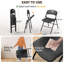 Ensemble de chaises pliantes en plastique empilables (ensemble de 6)-1580216809