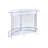 Chichica Freestanding Glass Top Home Bar Wine Cabinet White-15248459