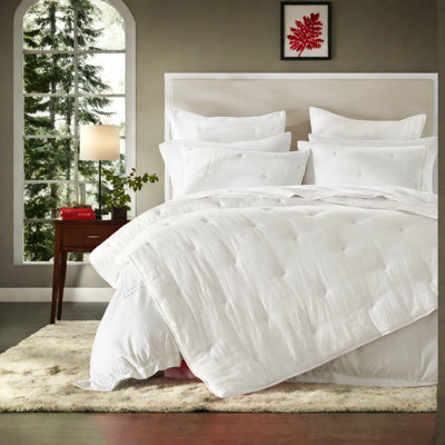 Ensemble de literie 3 pièces de qualité supérieure, courtepointe en mousseline de coton double, blanc