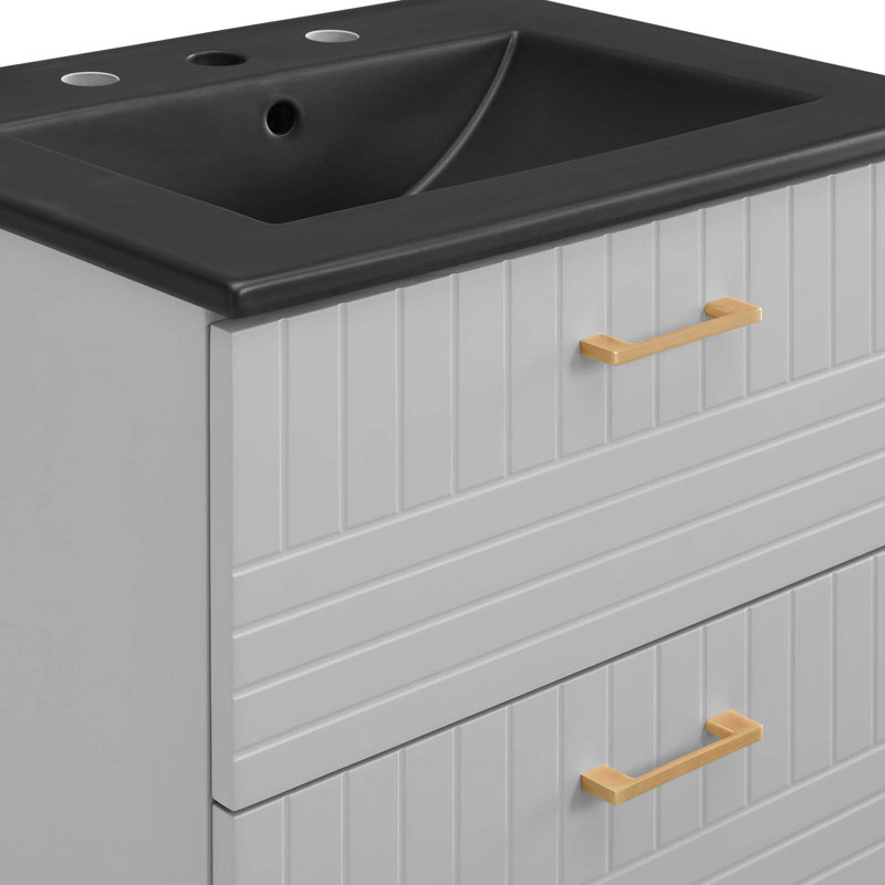 Meuble-lavabo 24 po Day Break par Modway, Gris clair