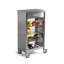 Chariot de cuisine de 19 po de largeur avec plateau en acier inoxydable