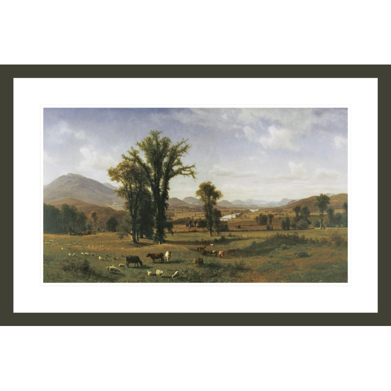 Mont Ascutney de Claremont, New Hampshire, par Albert Bierstadt, impression giclée encadrée, H 19,72 po x l 29,5 po
