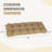 Aoodor Outdoor Polyester Tufted Bench Cushion-2002202485-2004017879
