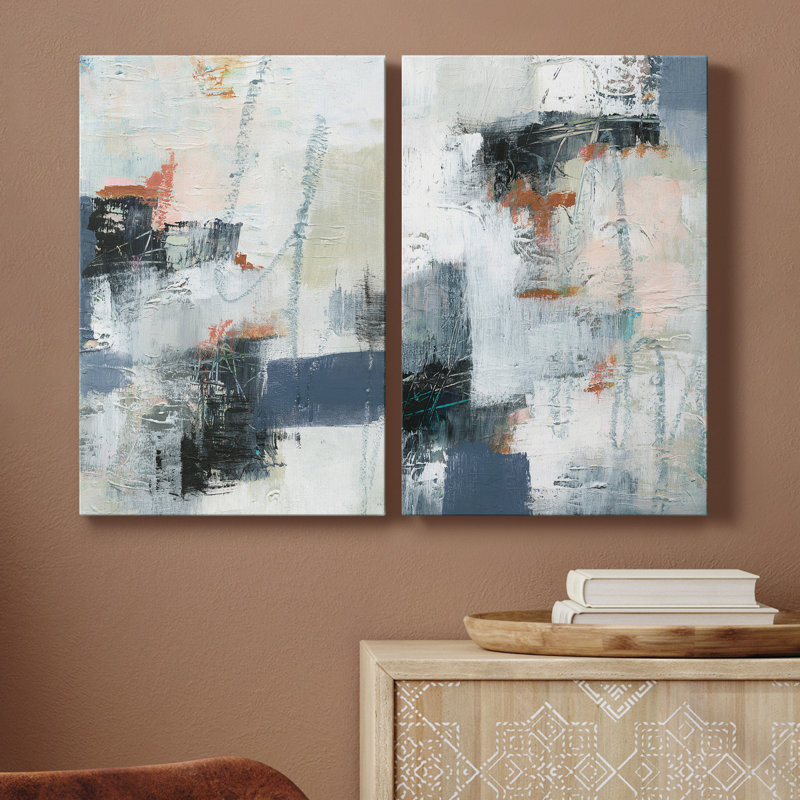 Toile tendue avec châssis de qualité supérieure Dunbar III - prête à être accrochée, H 48 po x l 64 po x P 1 po