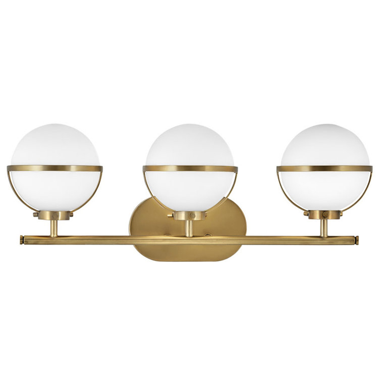 Arie 3 Light Frosted Dimmable Vanity Light
