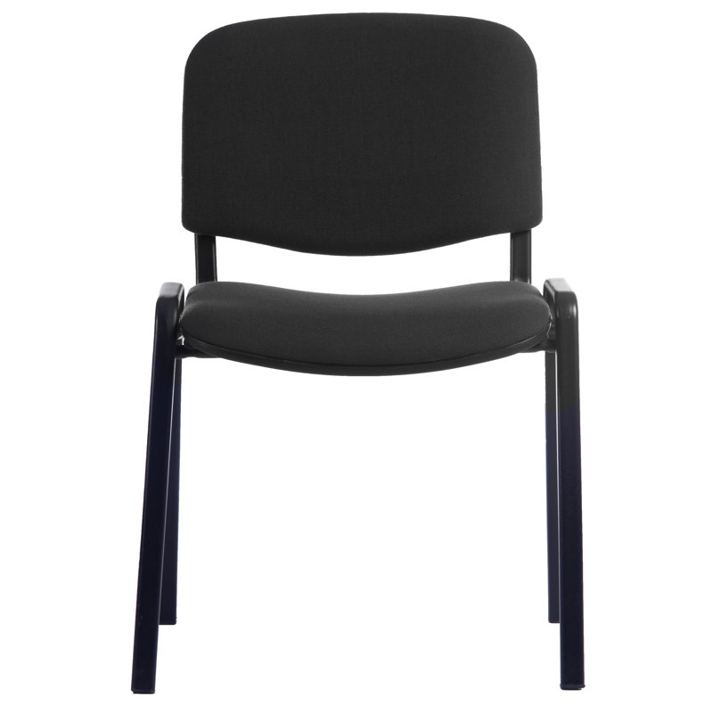 Myrine Armless Stacking Chair, Burgundy