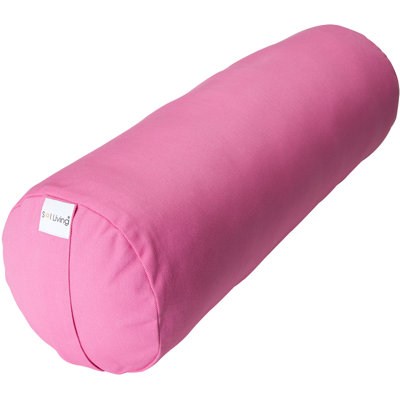 Coussin cylindrique pour méditation et traversin de yoga - brun